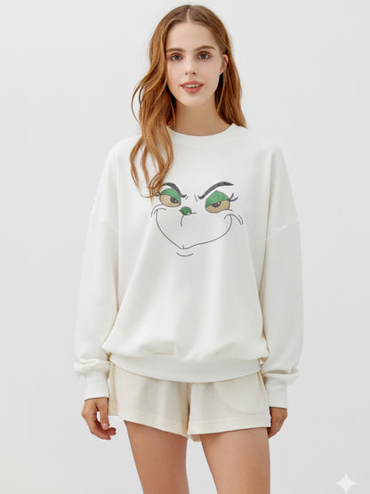 Green Monster Rhinestone Sweatshirt