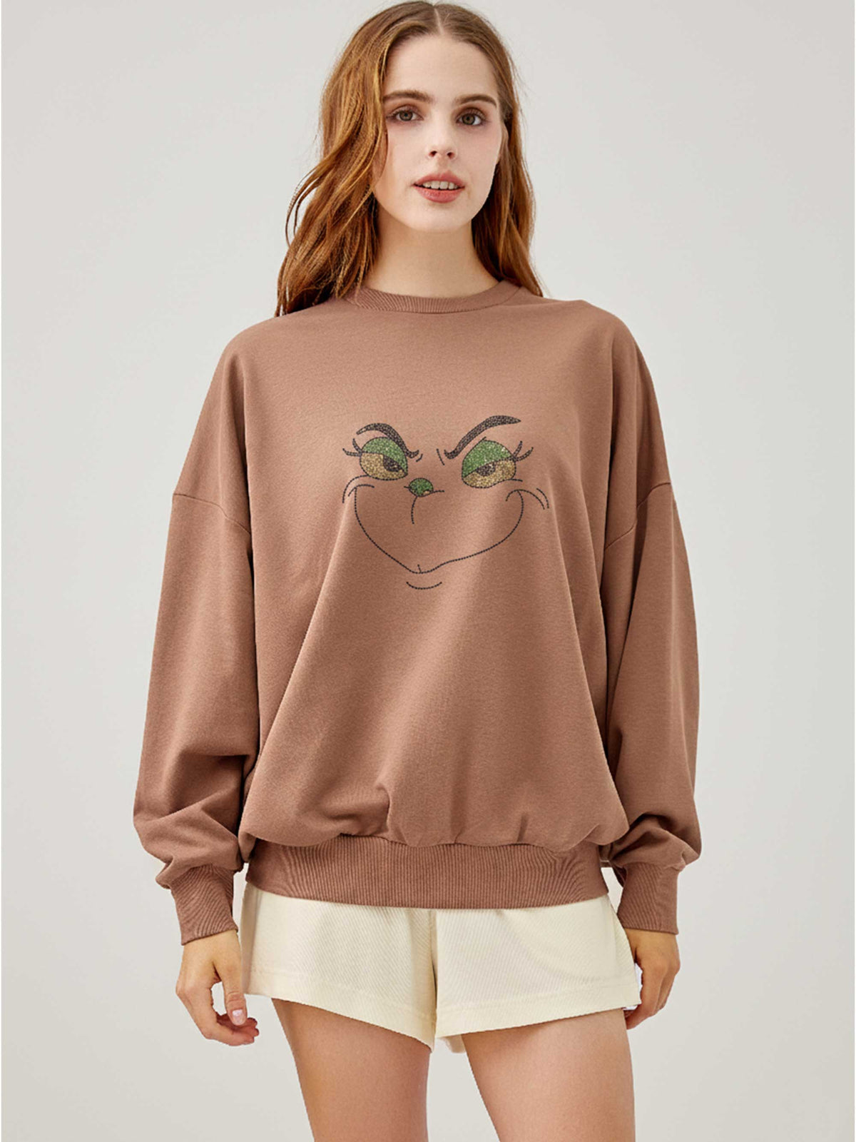Green Monster Rhinestone Sweatshirt