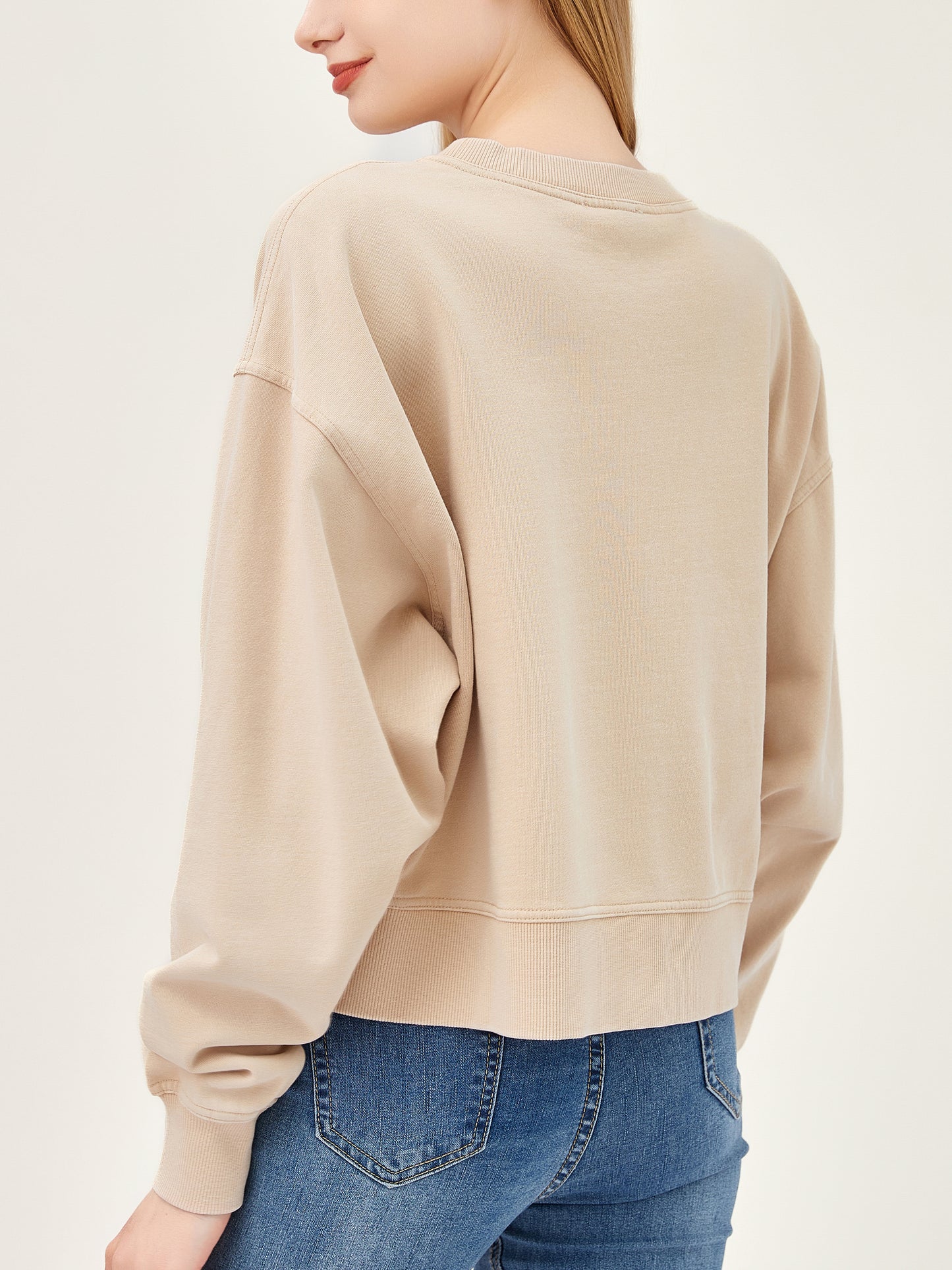 Salt Air Sweatshirt with Graphic Love