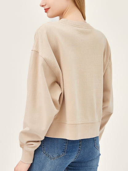 Salt Air Sweatshirt with Graphic Love