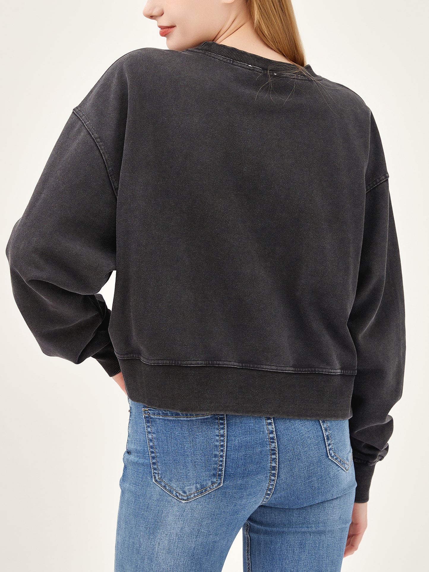 Salt Air Sweatshirt with Graphic Love