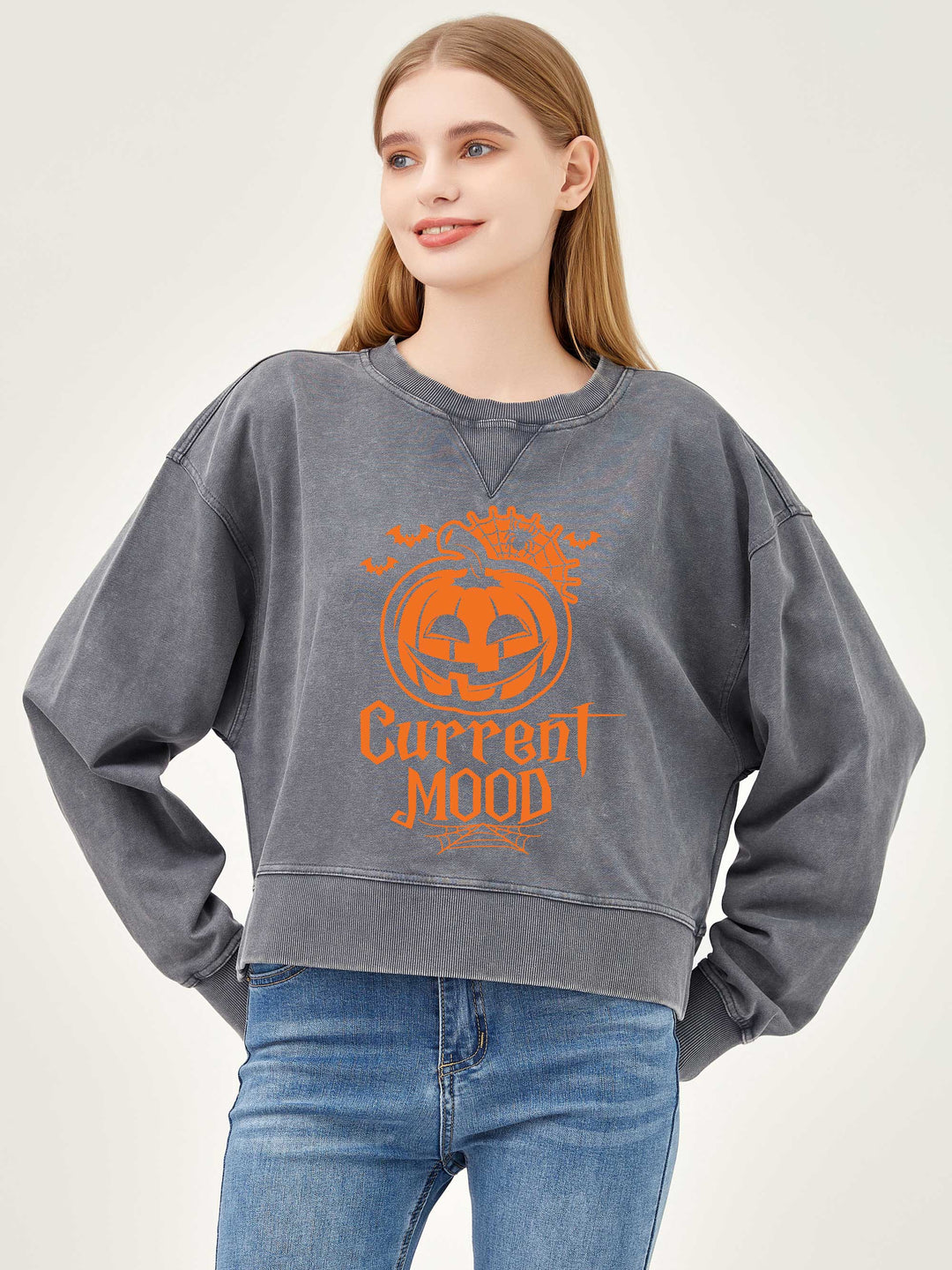 Salt Air Sweatshirt with Graphic Current Mood