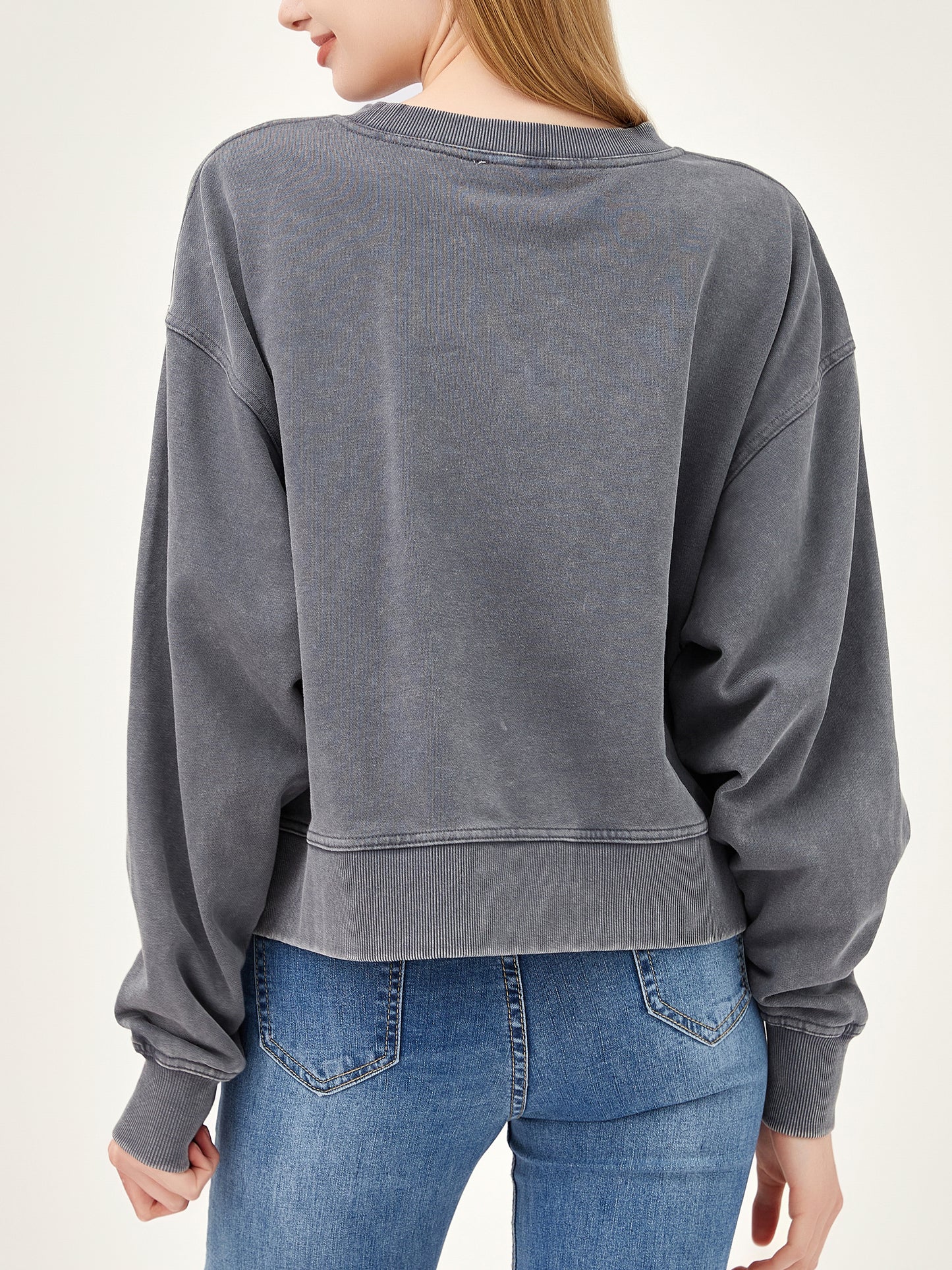 Salt Air Sweatshirt with Graphic Love