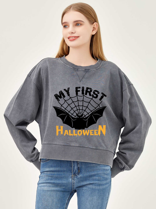 Salt Air Sweatshirt with Graphic My First Halloween