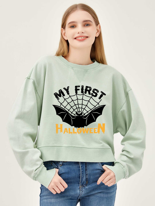 Salt Air Sweatshirt with Graphic My First Halloween