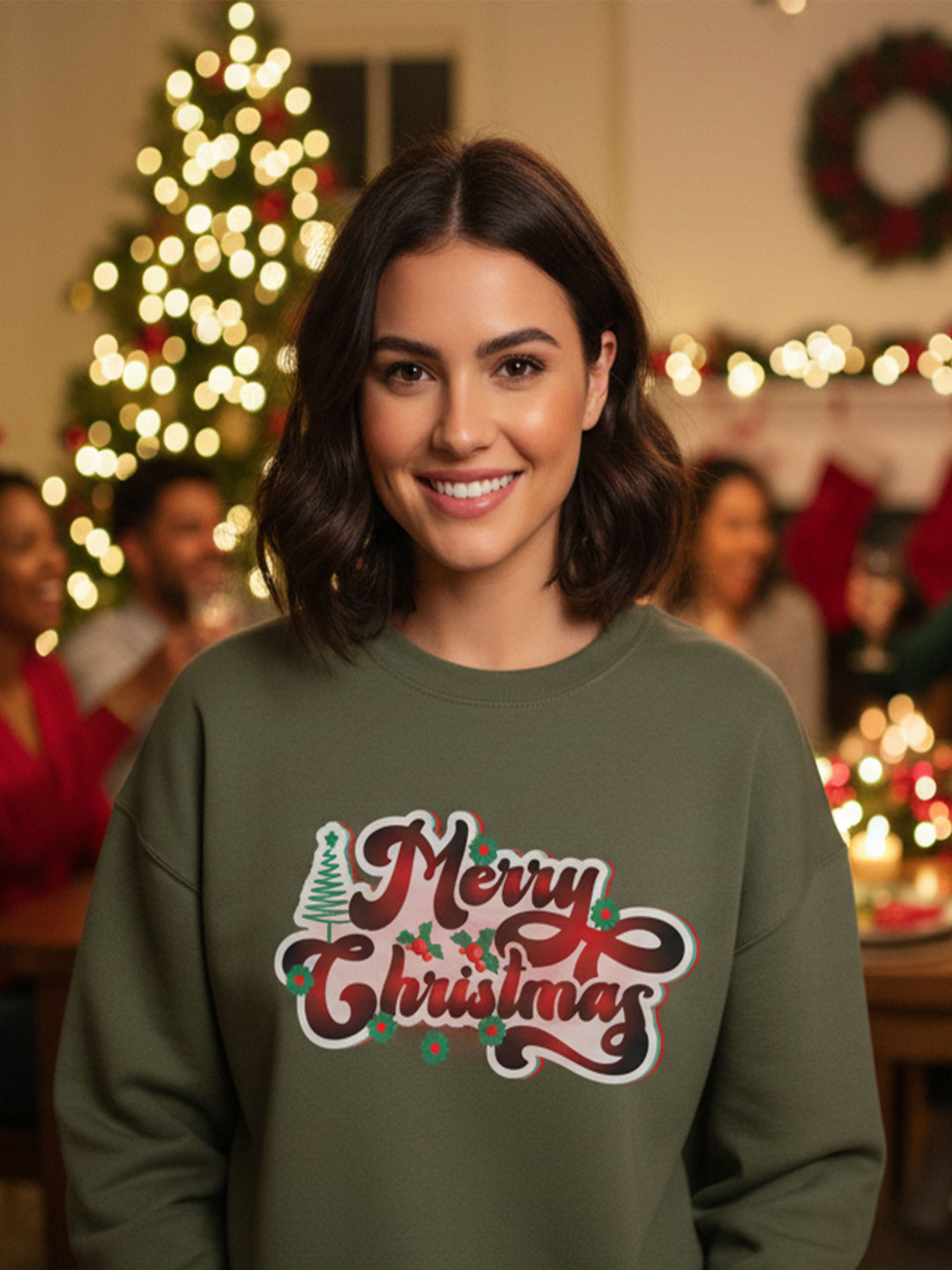 Christmas2  Crew Neck Sweatshirt