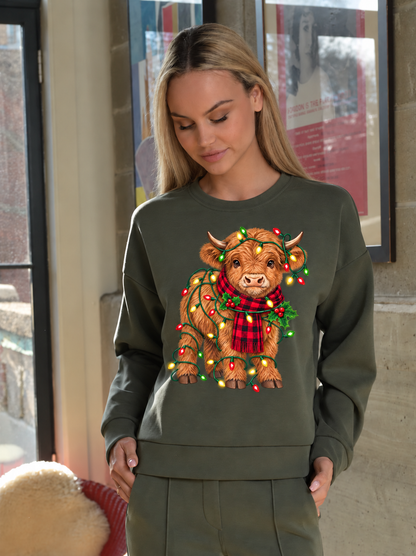 Highland Cow Christmas Sweatshirt