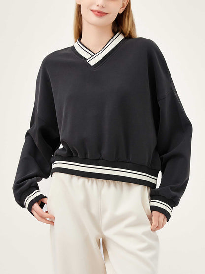 Varsity V-Neck Soft Sweatshirt