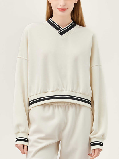 Varsity V-Neck Soft Sweatshirt