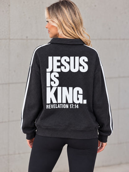 Jesus Is King Easy Zip Pullover