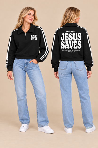 Jesus Saves Easy Zip Pullover