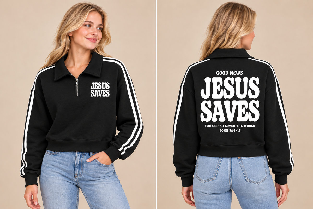 Jesus Saves Easy Zip Pullover
