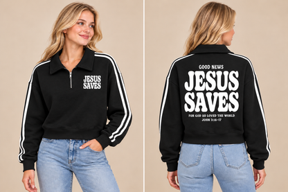 Jesus Saves Easy Zip Pullover