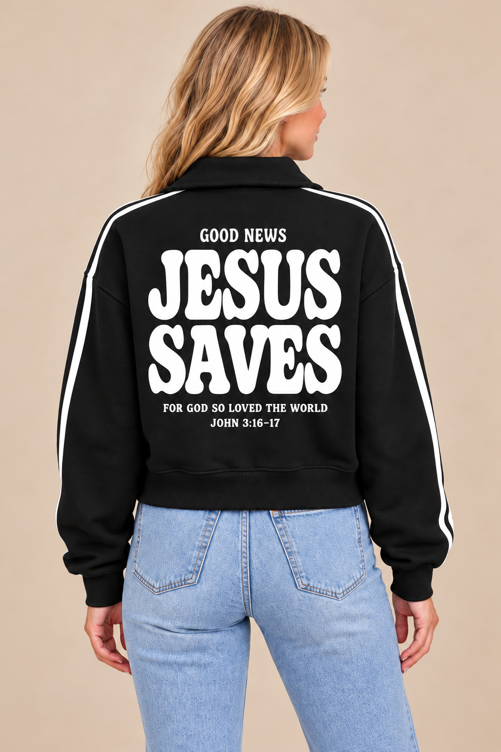 Jesus Saves Easy Zip Pullover