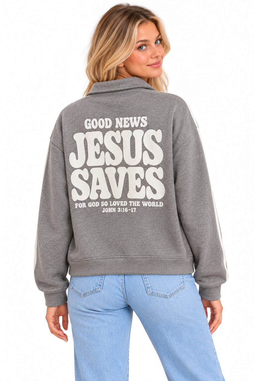 Jesus Saves Easy Zip Pullover