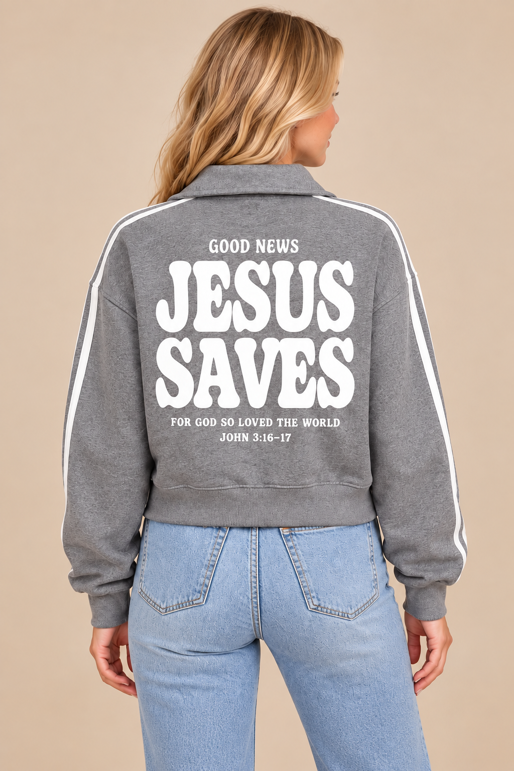 Jesus Saves Easy Zip Pullover