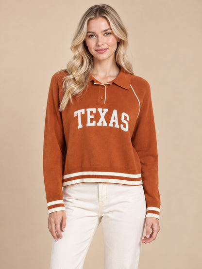 TEXAS Ace Polo Sweater