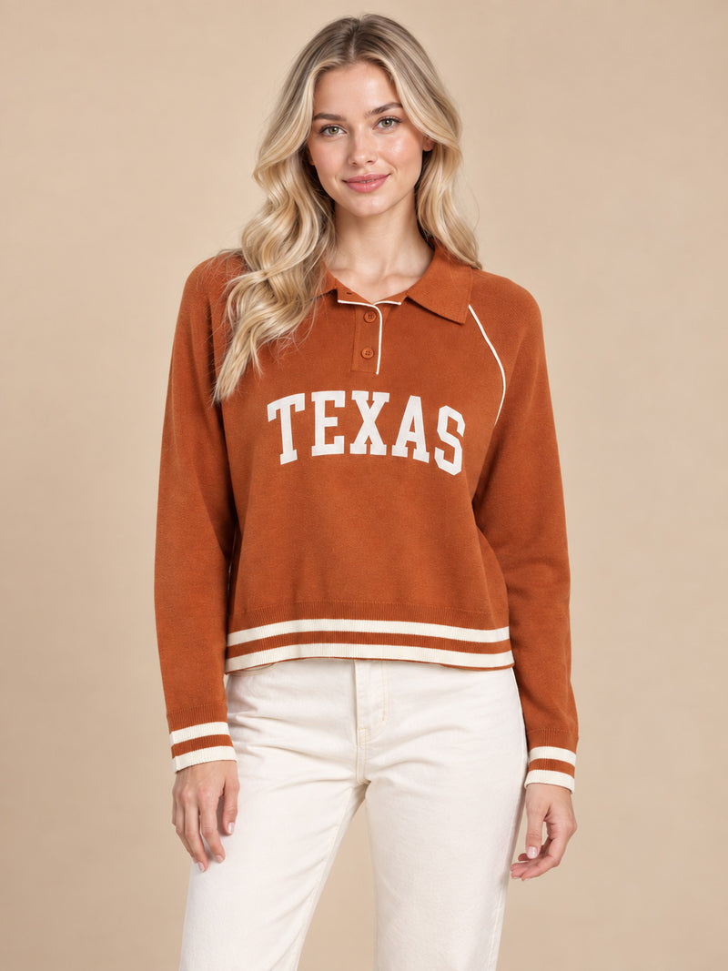 TEXAS Ace Polo Sweater