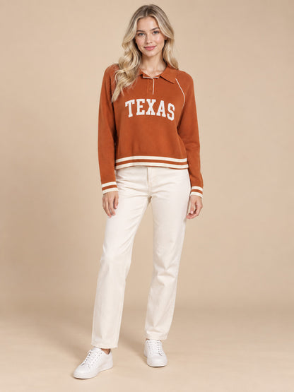 TEXAS Ace Polo Sweater