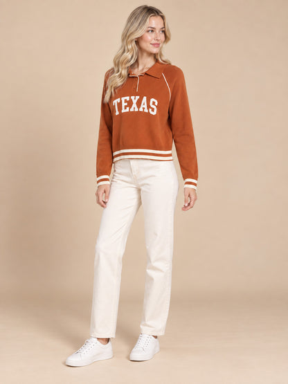 TEXAS Ace Polo Sweater