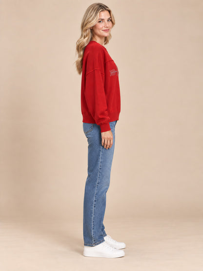 Blessed Rhinestone Sweater