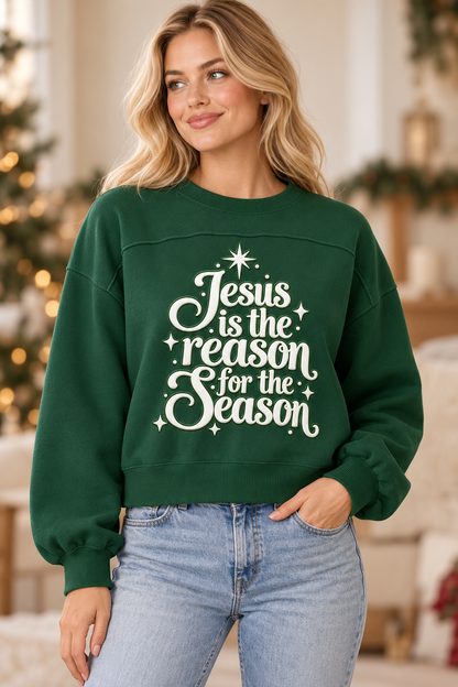Jesus Is the Reason for the Season Luxe Knit Sweater