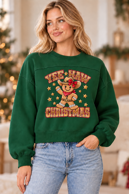 Cowboy Christmas Luxe Knit Sweater