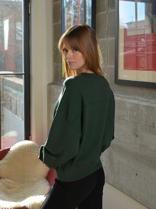The Luxe Knit Sweater with Graphic Love Halloween