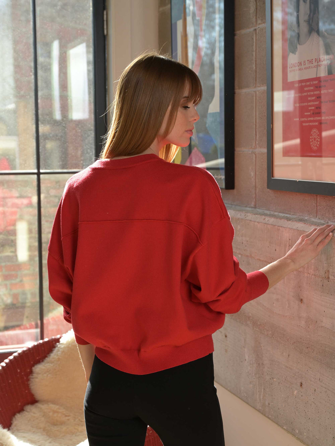 The Luxe Knit Sweater - Red