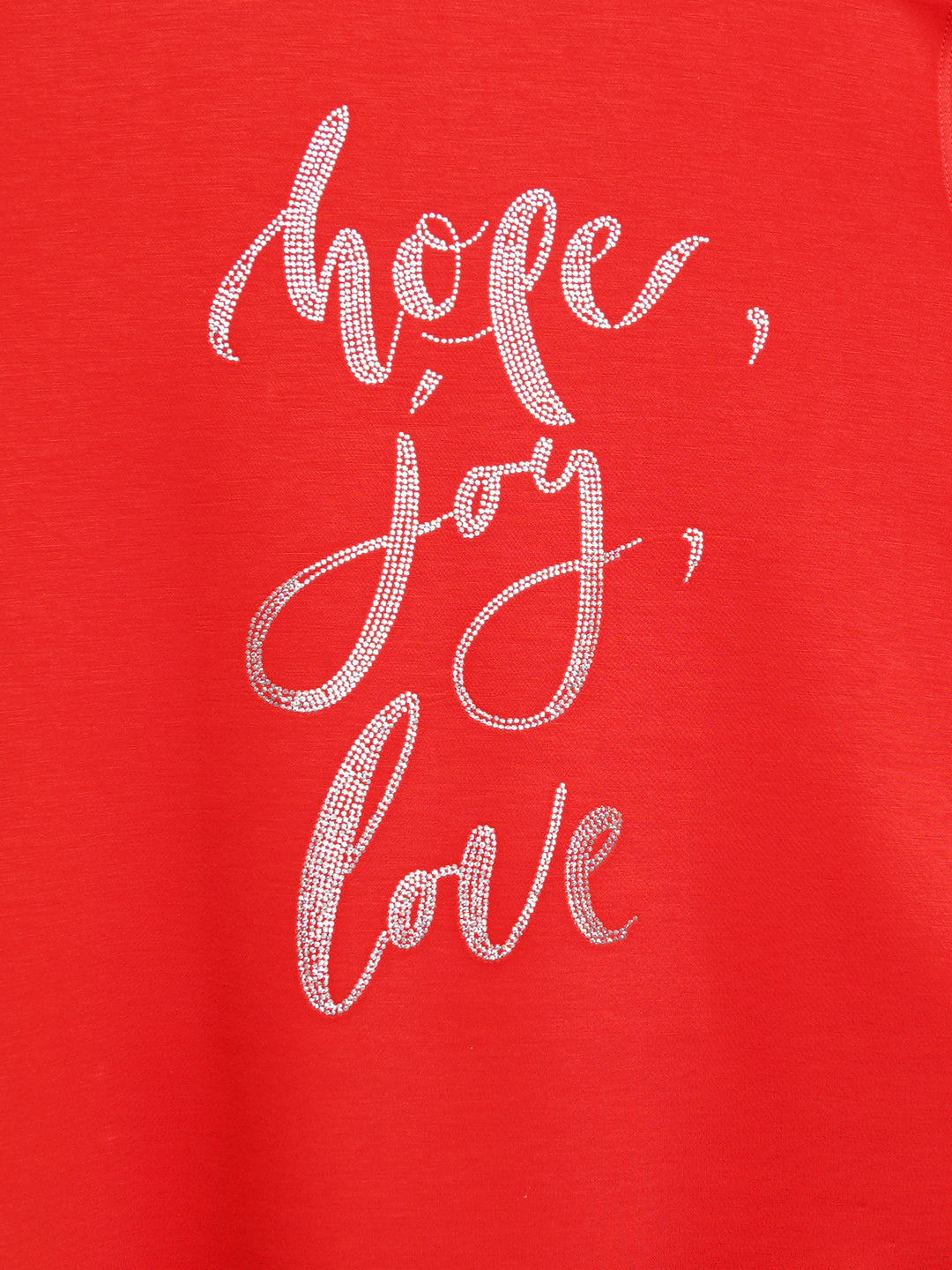 Cloud Feel Tee - Hope, Joy, Love - Hot Fix