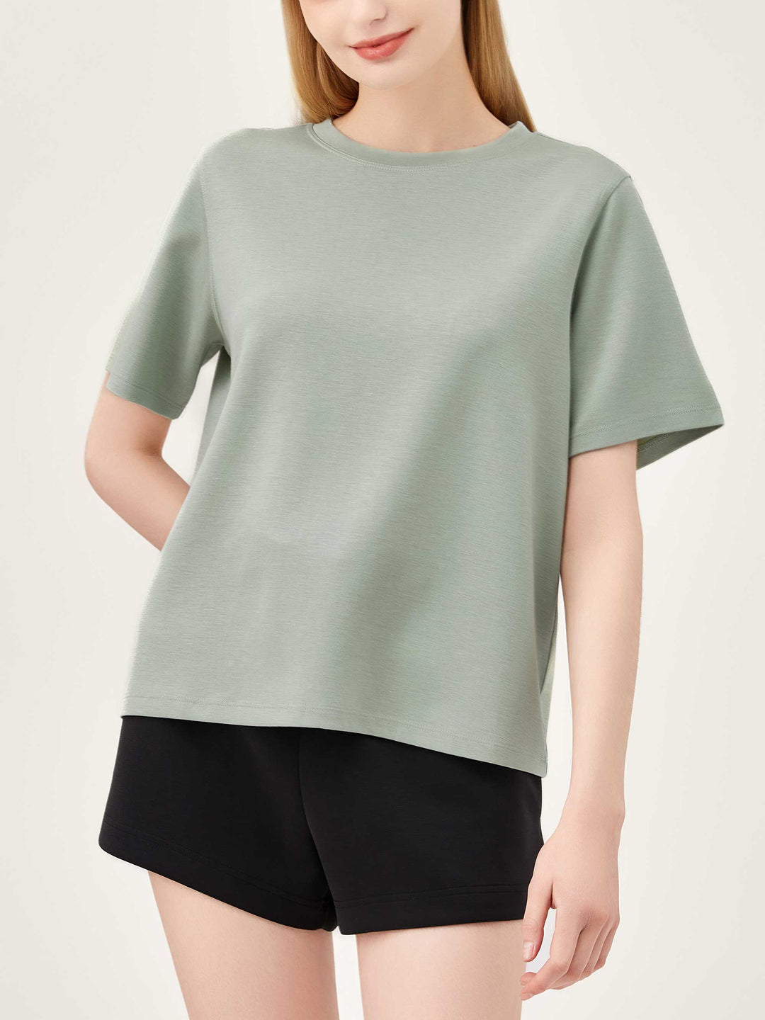 Cloud Feel Tee - Light Green