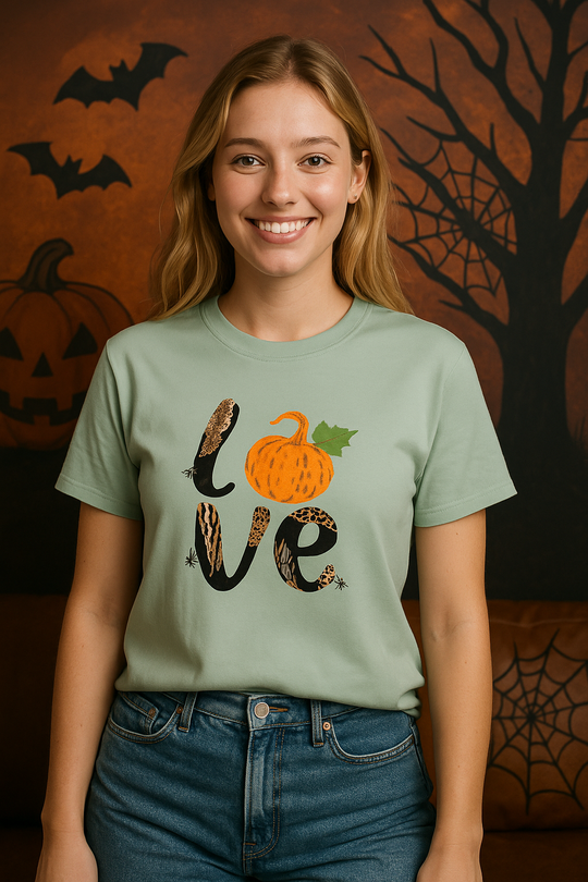 Cloud Feel Tee with Graphic Love