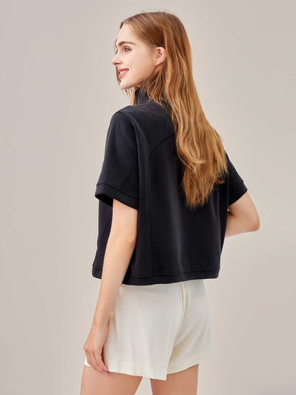 Slim Short Quarter Zip