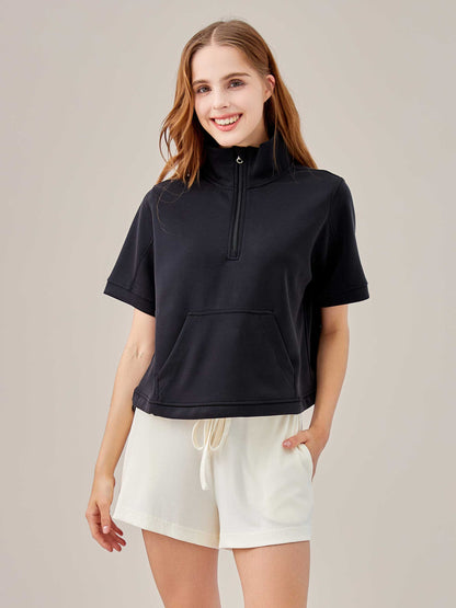 Slim Short Quarter Zip