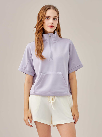 Slim Short Quarter Zip