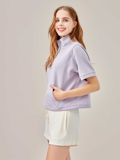 Slim Short Quarter Zip