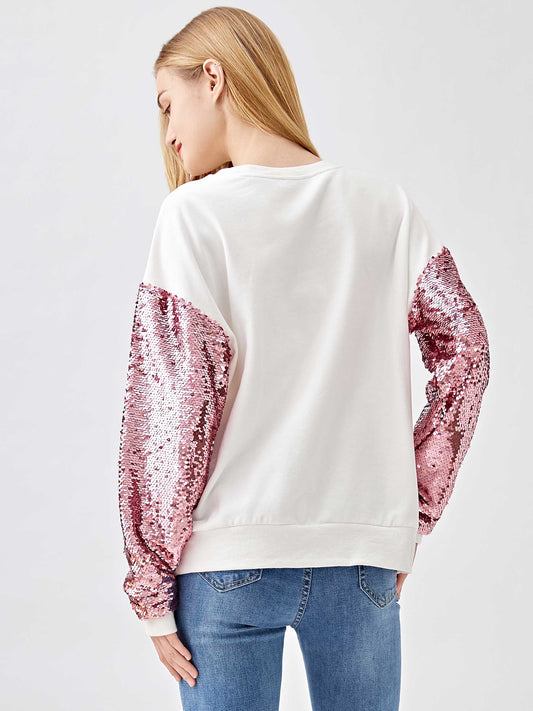 Nutcracker Sequin Sleeve Top