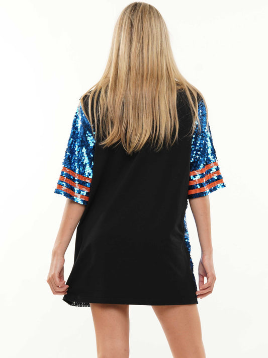 Classy until kick off sequin dress