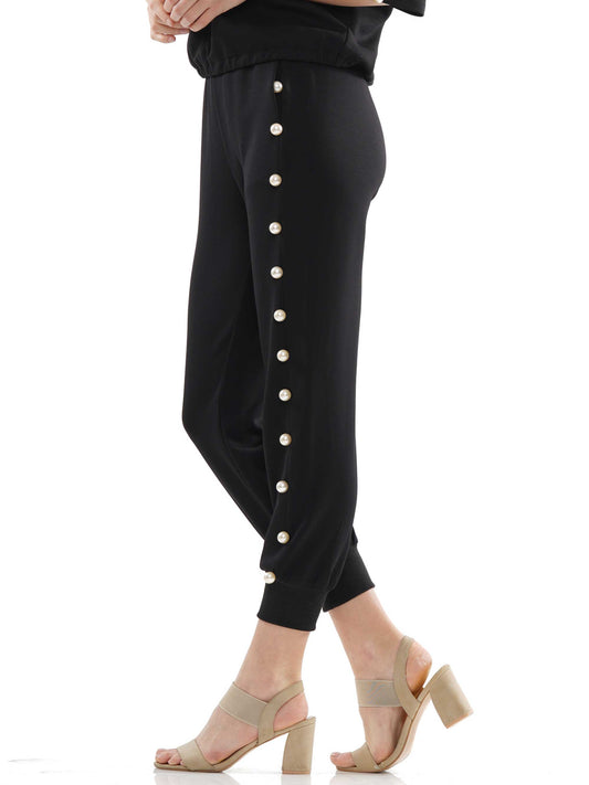 Pearl Trim Jogger Pants