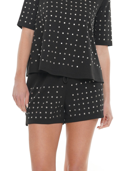 Trim Embellished Shorts