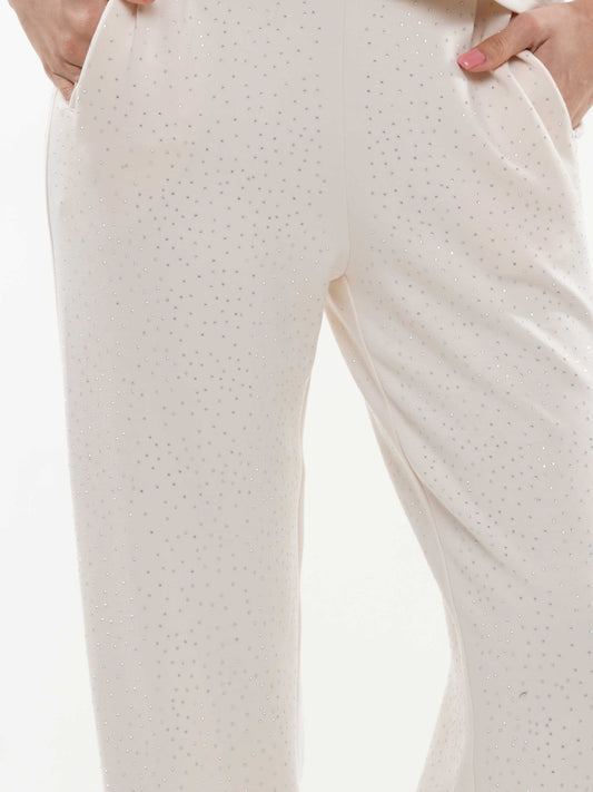 Light soft lyocell AB/GOLD/PINK stone jogger pants