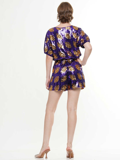 Football Sequin Shorts