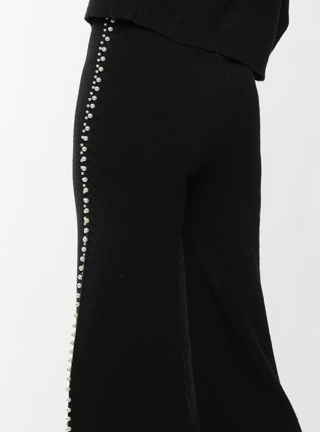 Pearl Trimmed Sweater Pants