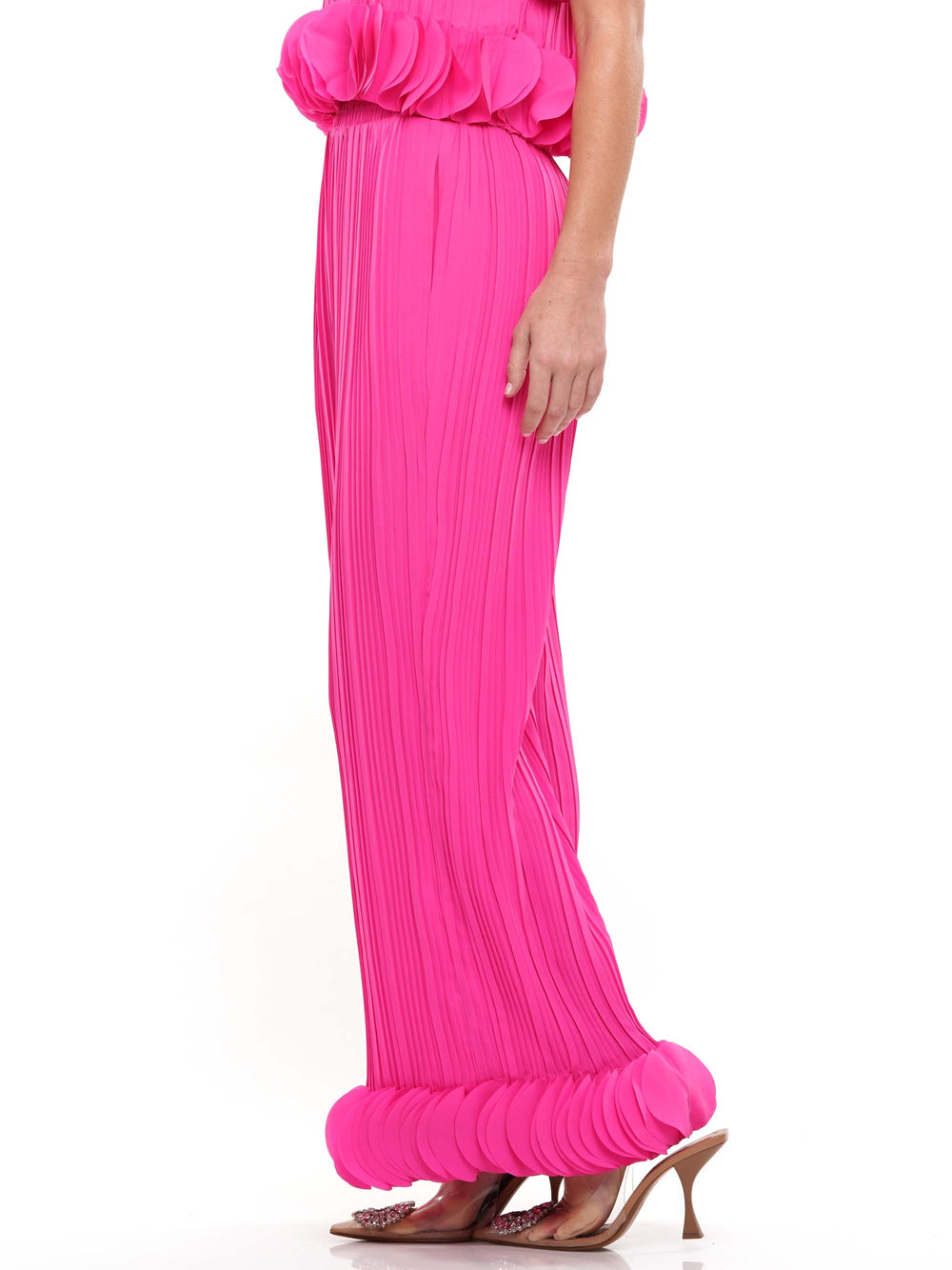 3d circle embellished pants
