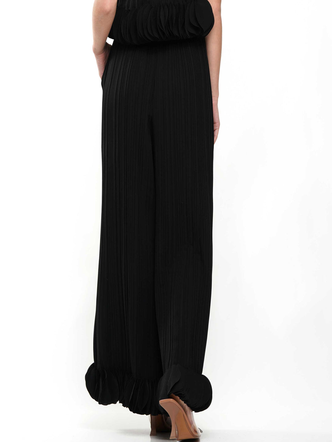 3d circle embellished off the shoulder top & pants