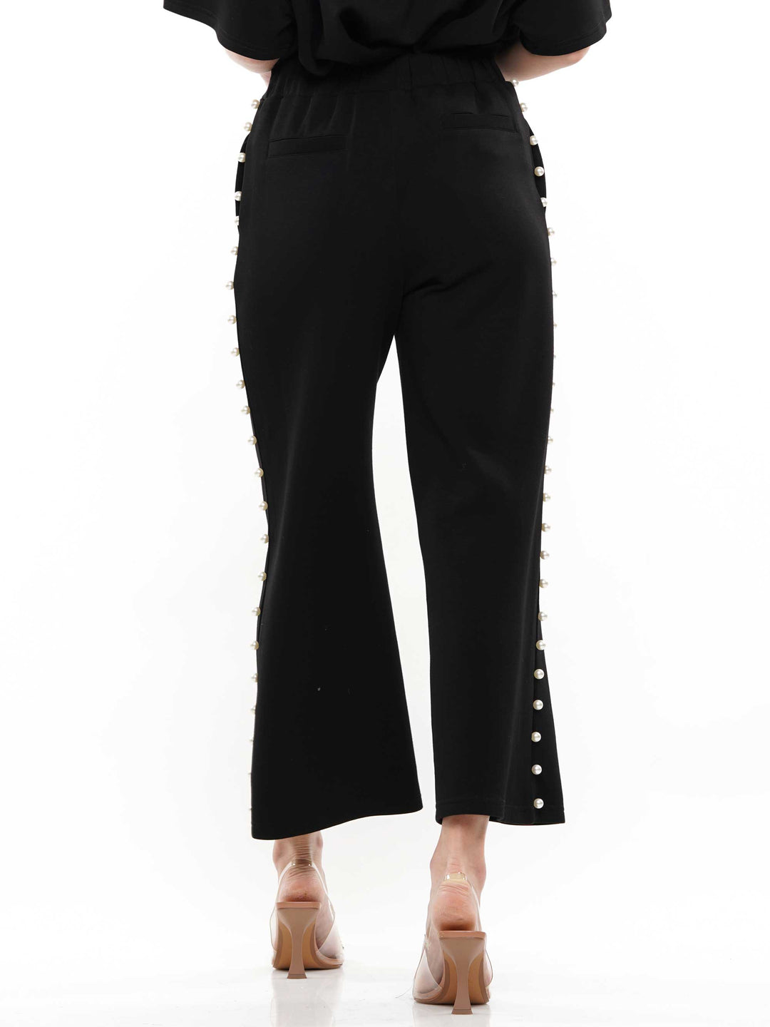 Soft lyocell top & pant 2-Piece set with lined peal trim