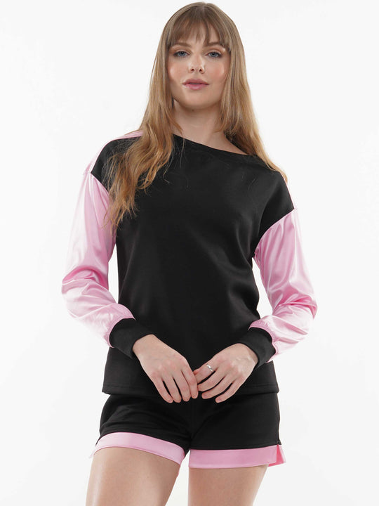 Super Soft Lyocell with Satin Long Sleeve and Short