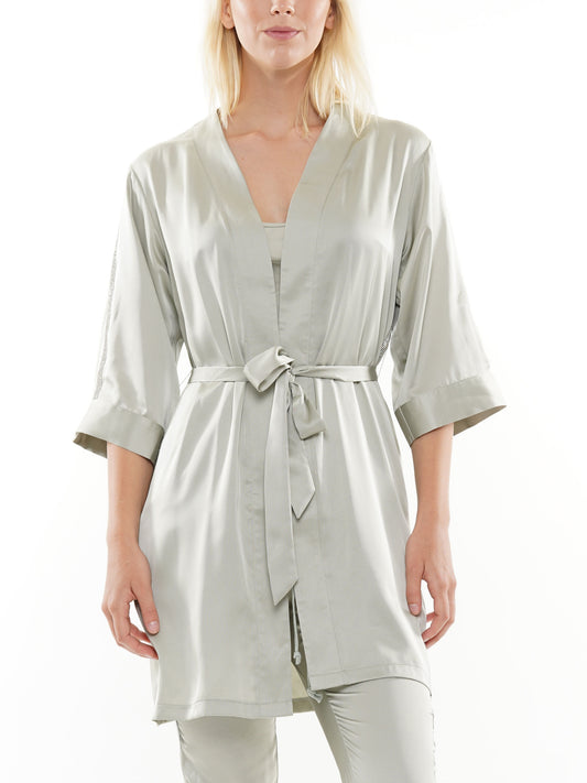 Robe with headstone trim