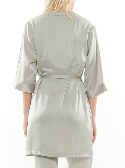 Robe with headstone trim