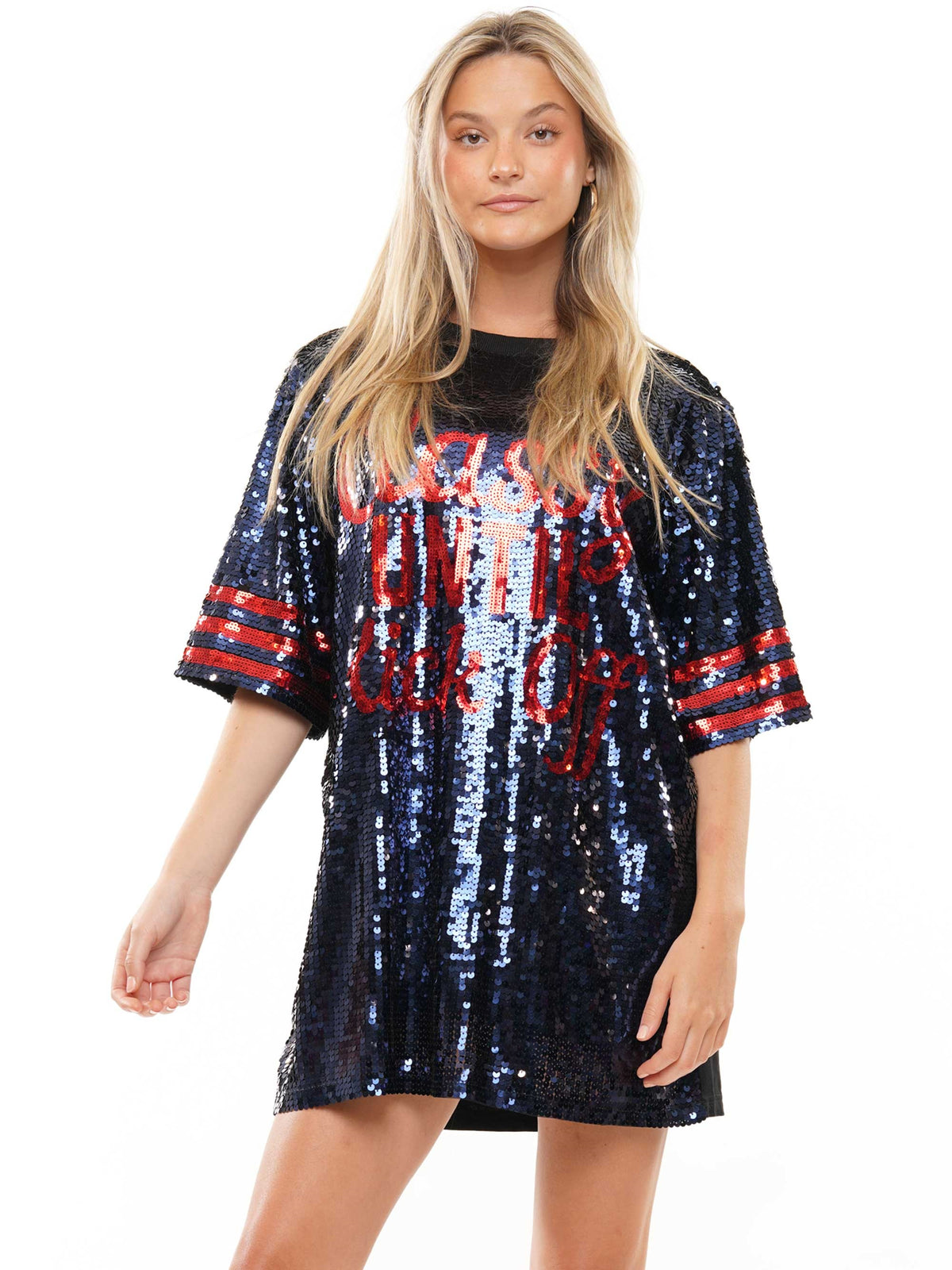 Classy Until Kick Off Sequin Dress